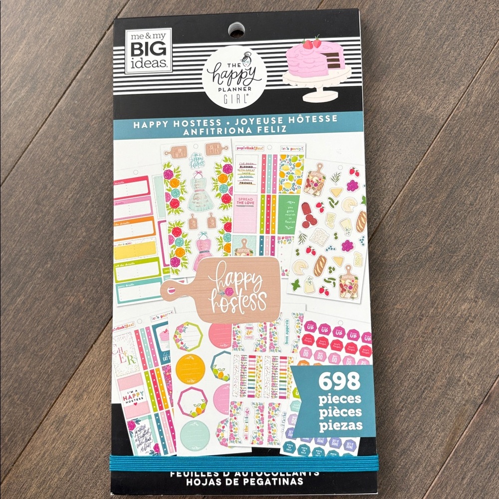HAPPY PLANNER Girl Happy Hostess Planner Sticker Book, Entertaining Food RARE